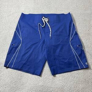 Lululemon Board Shorts Mens 40 Blue Swim Trunks Pockets Beach Drawstring